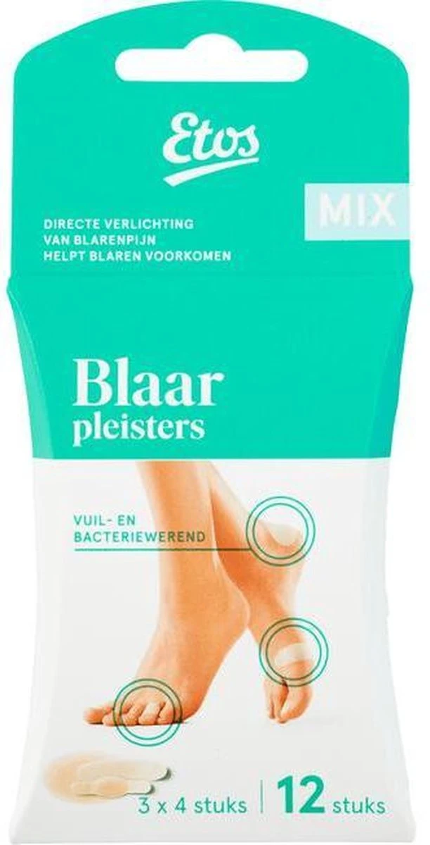 Etos Blaarpleister Mix - 48 Blarenpleisters (4 X 12) 2 Etos Blaarpleister Mix - 48 Blarenpleisters (4 X 12) - Afbeelding 2