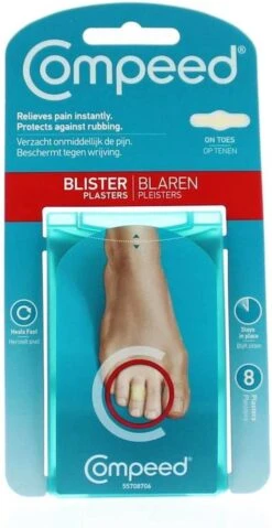 Compeed Op Tenen - 8 St - Blarenpleisters -Winkel Voor Ehbo-Apparatuur 619x1200