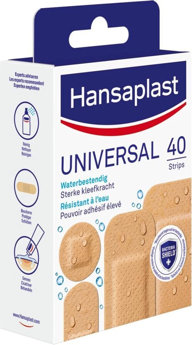 Hansaplast Universal Pleisters - 40 Strips 6 Hansaplast Universal Pleisters - 40 Strips - Afbeelding 6