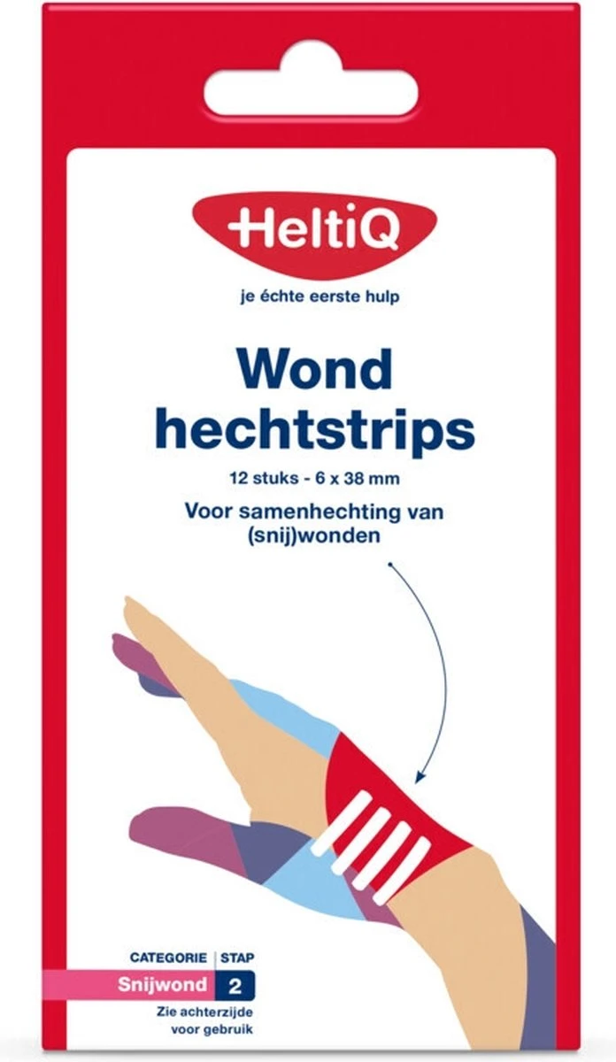 HeltiQ Wondhechtstrips 12 Stuks 1 HeltiQ Wondhechtstrips 12 Stuks
