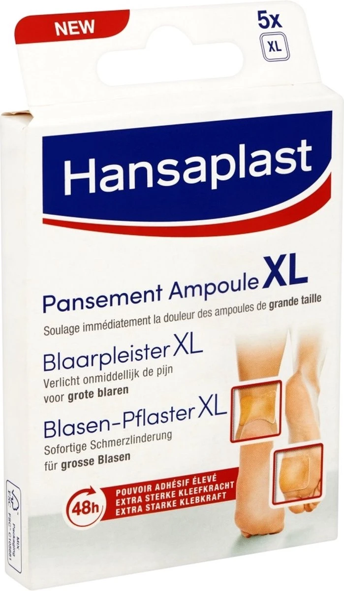 Hansaplast Blaarpleister Grote Blaren XL - 5 Stuks 8 Hansaplast Blaarpleister Grote Blaren XL - 5 Stuks - Afbeelding 8