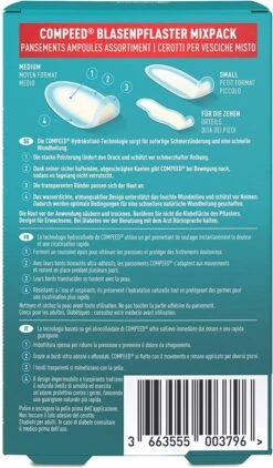 Compeed Blaren Pleisters Medium 6 Stuks 12 Compeed Blaren Pleisters Medium 6 Stuks -Winkel Voor Ehbo-Apparatuur 702x1200