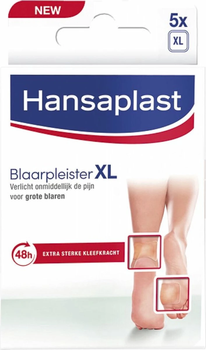 Hansaplast Blaarpleister Grote Blaren XL - 5 Stuks 1 Hansaplast Blaarpleister Grote Blaren XL - 5 Stuks