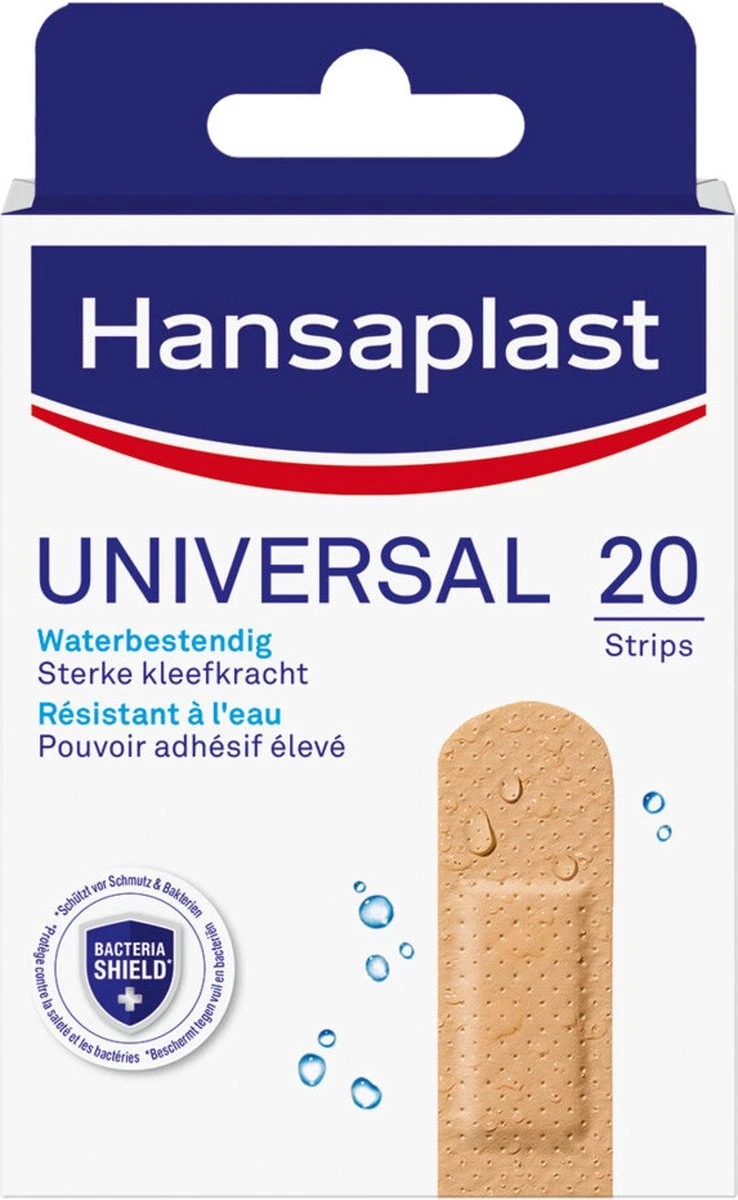 Hansaplast Universal Pleisters - 20 Strips 7 Hansaplast Universal Pleisters - 20 Strips - Afbeelding 7