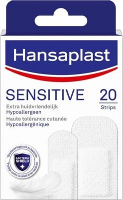 Hansaplast Sensitive Pleisters - 20 Strips 14 Hansaplast Sensitive Pleisters - 20 Strips -Winkel Voor Ehbo-Apparatuur 741x1200 2