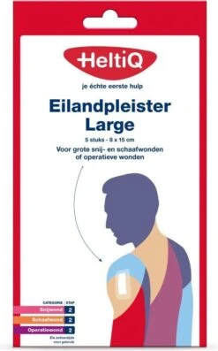 Heltiq - 8 X 15 Cm - 5 Stuks - Pleisters