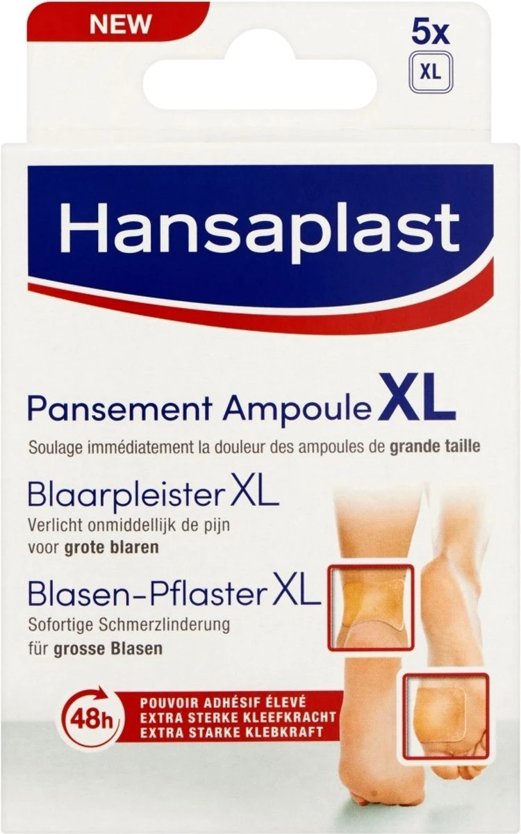 Hansaplast Blaarpleister Grote Blaren XL - 5 Stuks 7 Hansaplast Blaarpleister Grote Blaren XL - 5 Stuks - Afbeelding 7