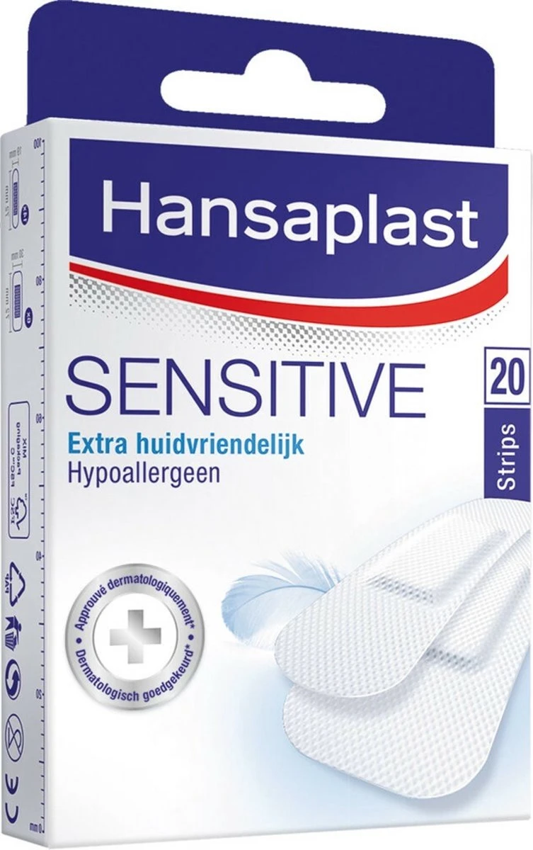 Hansaplast Sensitive Pleisters - 20 Strips 1 Hansaplast Sensitive Pleisters - 20 Strips