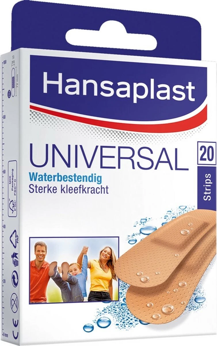 Hansaplast Universal Pleisters - 20 Strips 1 Hansaplast Universal Pleisters - 20 Strips