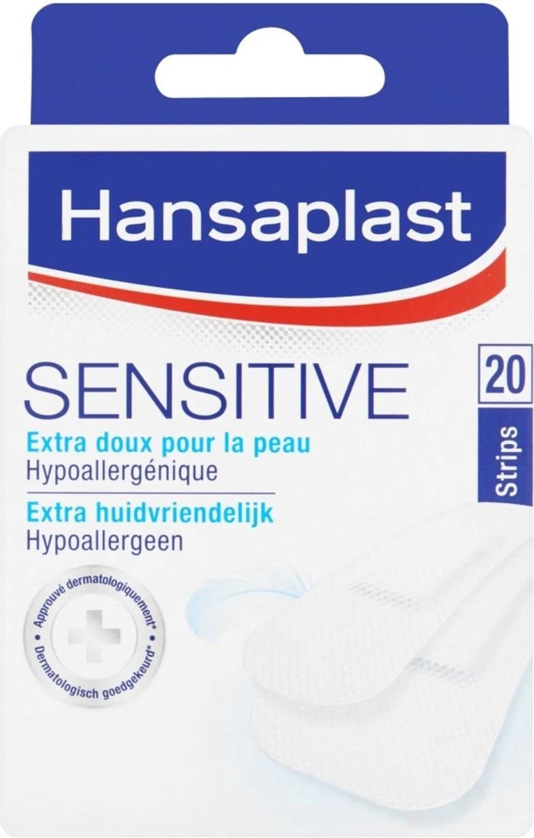 Hansaplast Sensitive Pleisters - 20 Strips 8 Hansaplast Sensitive Pleisters - 20 Strips - Afbeelding 8