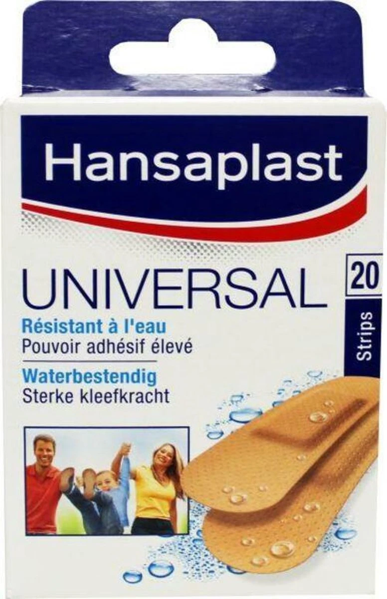 Hansaplast Universal Pleisters - 20 Strips 8 Hansaplast Universal Pleisters - 20 Strips - Afbeelding 8