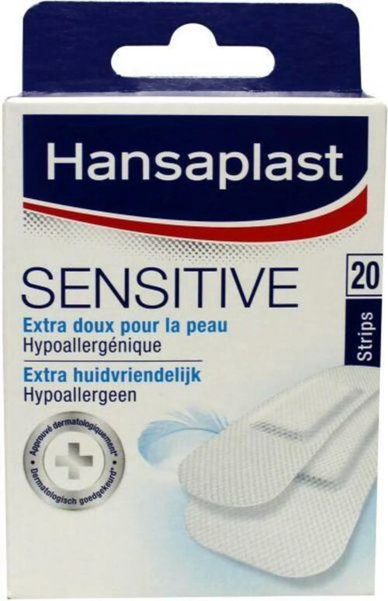 Hansaplast Sensitive Pleisters - 20 Strips 9 Hansaplast Sensitive Pleisters - 20 Strips - Afbeelding 9