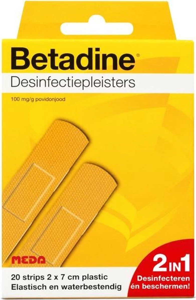 Betadine Desinfect - Pleisters 2 Betadine Desinfect - Pleisters - Afbeelding 2