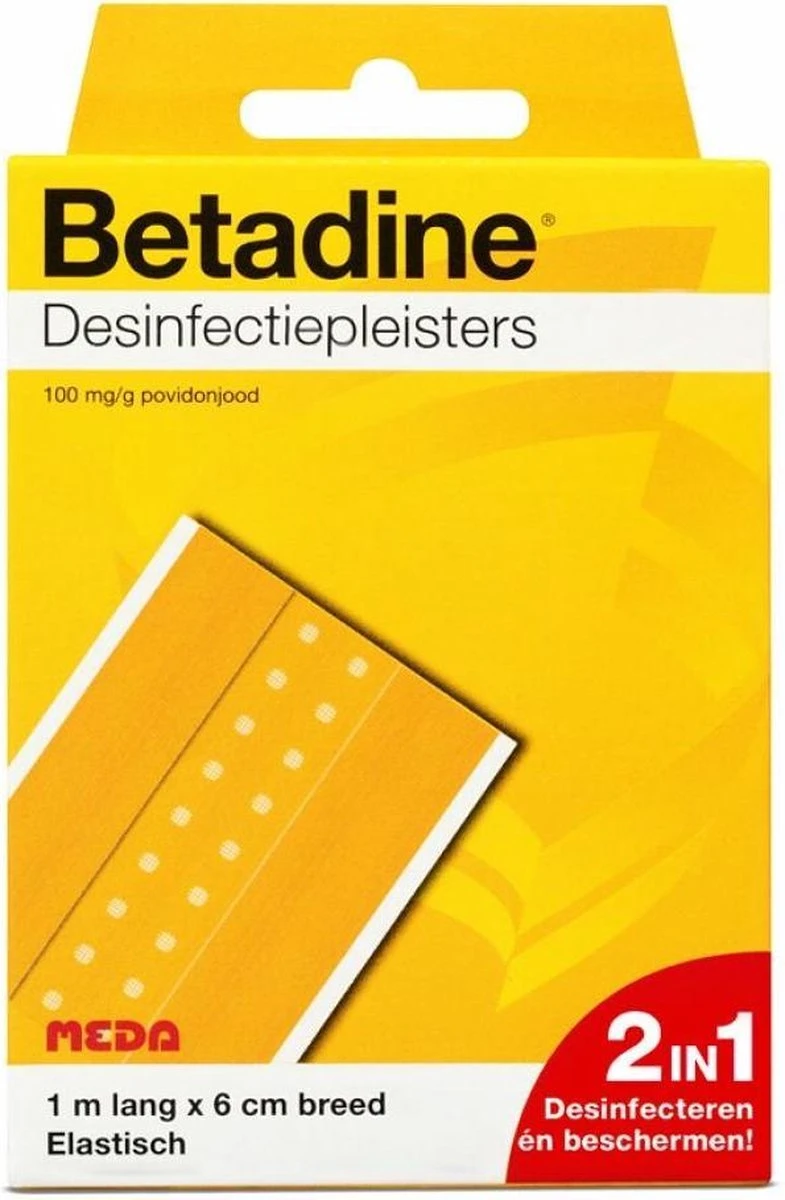 Betadine Desinfect - Pleisters 1 Betadine Desinfect - Pleisters