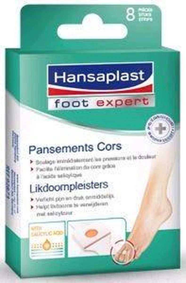 Hansaplast - 8 Stuks - Likdoornpleister 4 Hansaplast - 8 Stuks - Likdoornpleister - Afbeelding 4