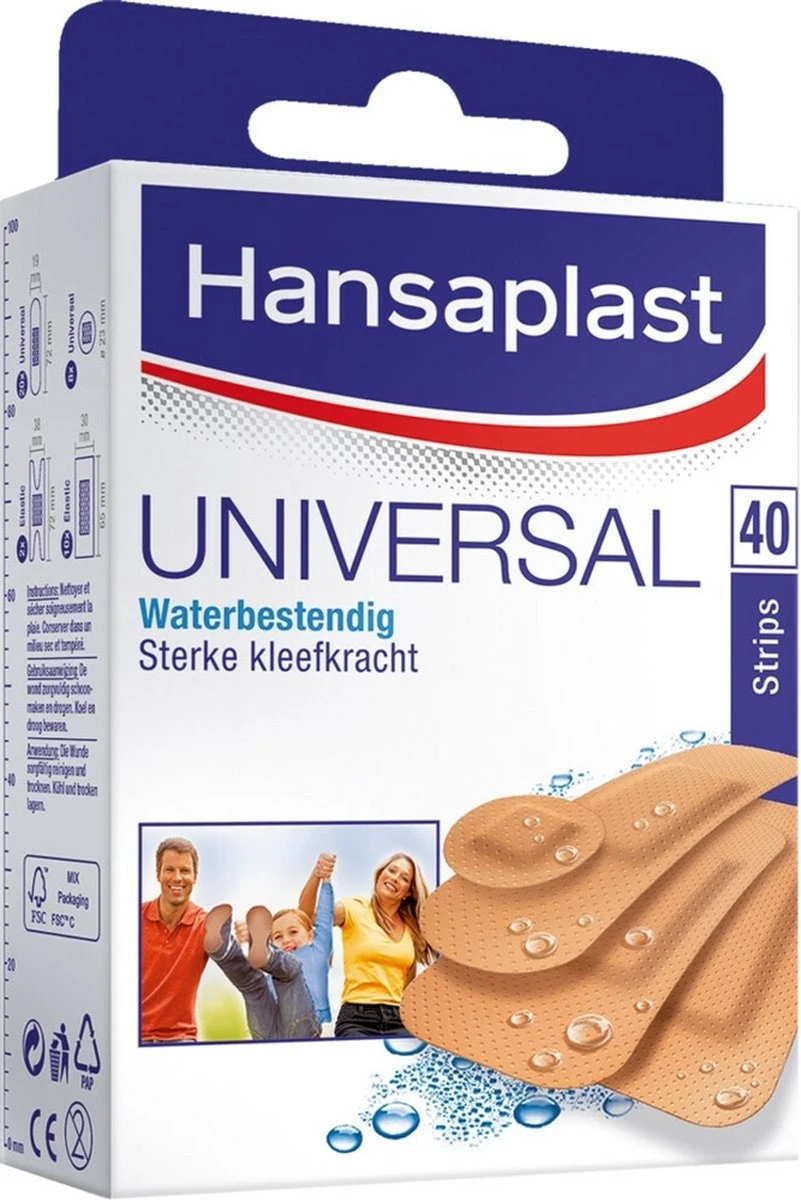 Hansaplast Universal Pleisters - 40 Strips 5 Hansaplast Universal Pleisters - 40 Strips - Afbeelding 5