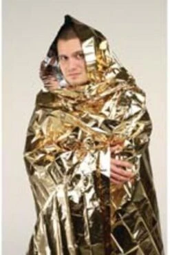 Reddingsdeken Folie 160x210cm Zilver/goud