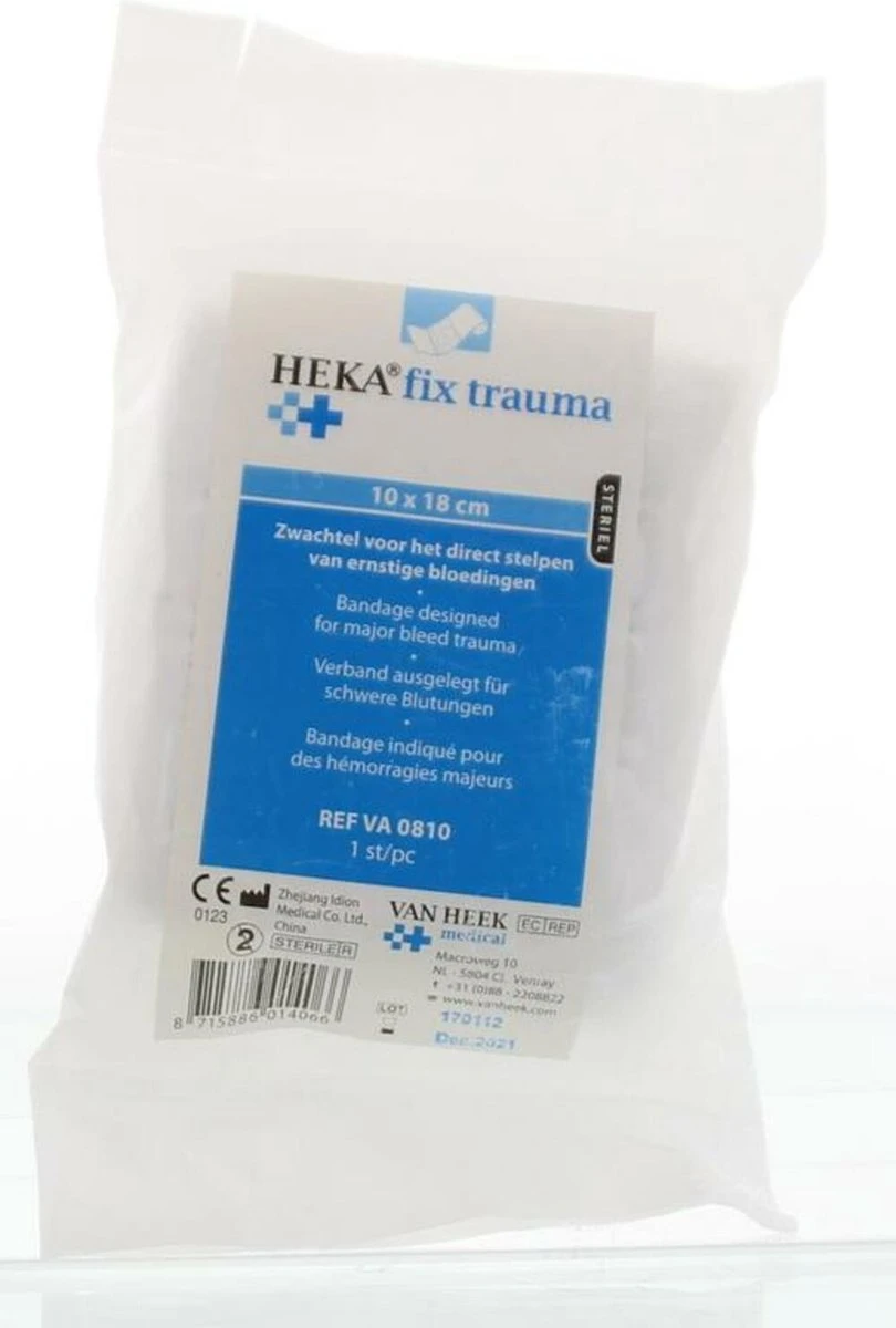 HEKA Fix Traumazwachtel 10 X 18 Cm Steriel 2 HEKA Fix Traumazwachtel 10 X 18 Cm Steriel - Afbeelding 2