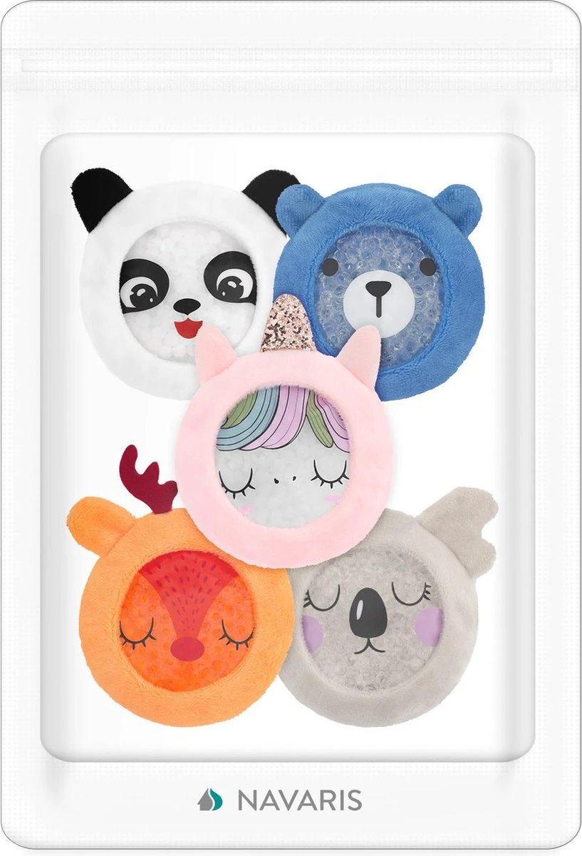 Navaris Gel Packs 5 Stuks - Herbruikbaar Cold Pack Voor Verkoeling - Koelcompres Voor Kinderen Met Speels Ontwerp - Voor Eerste Hulp Bij Ongelukjes 7 Navaris Gel Packs 5 Stuks - Herbruikbaar Cold Pack Voor Verkoeling - Koelcompres Voor Kinderen Met Speels Ontwerp - Voor Eerste Hulp Bij Ongelukjes - Afbeelding 7