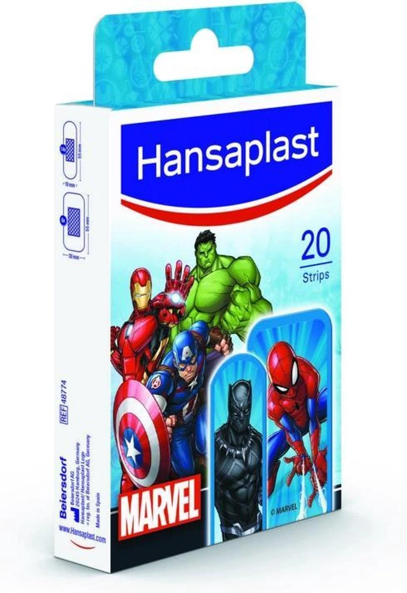 Hansaplast - Marvel - Kinderpleisters - 20 Stuks 5 Hansaplast - Marvel - Kinderpleisters - 20 Stuks - Afbeelding 5