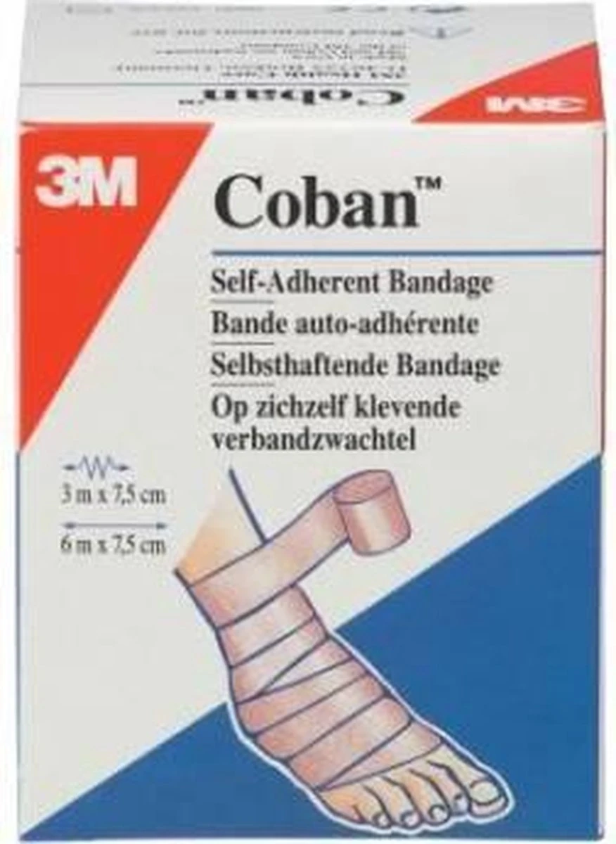3M Coban Zelfklev Zwacht Huid 3 3M Coban Zelfklev Zwacht Huid - Afbeelding 3