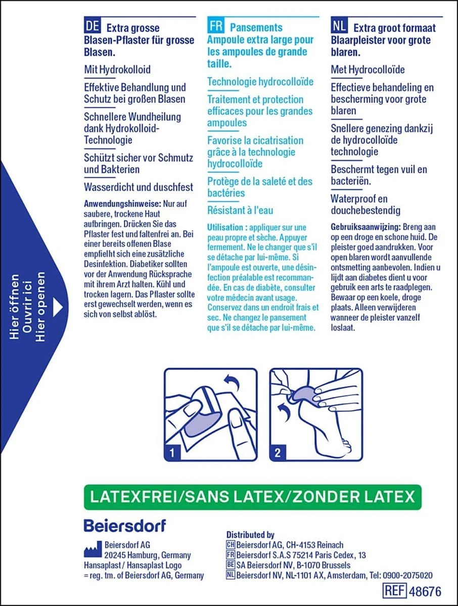 Hansaplast Blaarpleister Grote Blaren XL - 5 Stuks 3 Hansaplast Blaarpleister Grote Blaren XL - 5 Stuks - Afbeelding 3