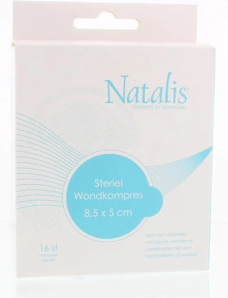 Natalis Steriel Wondkussen - 8.5 X 5 Cm - 16 Stuks - Verband 2 Natalis Steriel Wondkussen - 8.5 X 5 Cm - 16 Stuks - Verband - Afbeelding 2