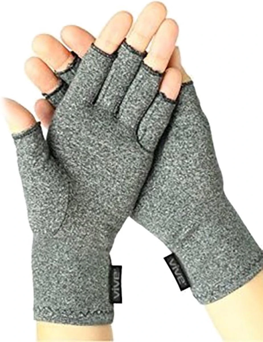 Therapeutische Reuma Artritis Compressie Handschoenen Met Anti-Slip Voor Pijnverlichting, Ondersteuning & Verbetering Van De Bloedsomloop | Grijs Small 4 Therapeutische Reuma Artritis Compressie Handschoenen Met Anti-Slip Voor Pijnverlichting, Ondersteuning & Verbetering Van De Bloedsomloop | Grijs Small - Afbeelding 4