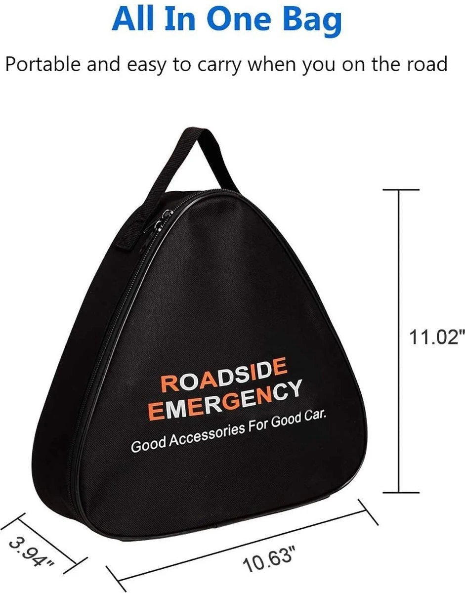 76-in-1 Auto-pannenset, Verbanddoos, Auto, Noodgereedschapset, Pechhulp, Set Veiligheidsset Met Starthulpkabel, Sleepkabel, Waarschuwingsdriehoek, Zaklamp, Etc., Beste Cadeau Voor Noodgevallen, Eerste Hulp 6 76-in-1 Auto-pannenset, Verbanddoos, Auto, Noodgereedschapset, Pechhulp, Set Veiligheidsset Met Starthulpkabel, Sleepkabel, Waarschuwingsdriehoek, Zaklamp, Etc., Beste Cadeau Voor Noodgevallen, Eerste Hulp - Afbeelding 6