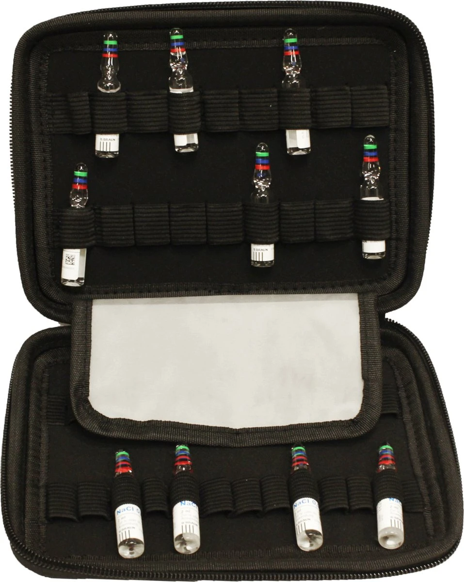 Merkloos Ampullenetui - Hardcase Met Rits - 42 Ampullen - Ampullarium 2 Merkloos Ampullenetui - Hardcase Met Rits - 42 Ampullen - Ampullarium - Afbeelding 2