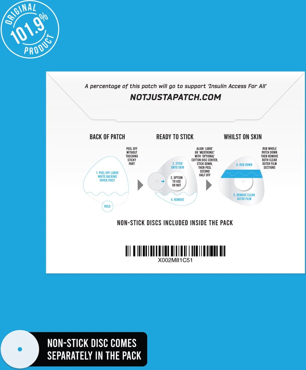 Not Just A Patch – Clear (transparant) Patch – 20 Pack – S 2 Not Just A Patch – Clear (transparant) Patch – 20 Pack – S - Afbeelding 2